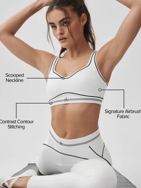 ALO YOGA Airbrush Heart Throb Bra